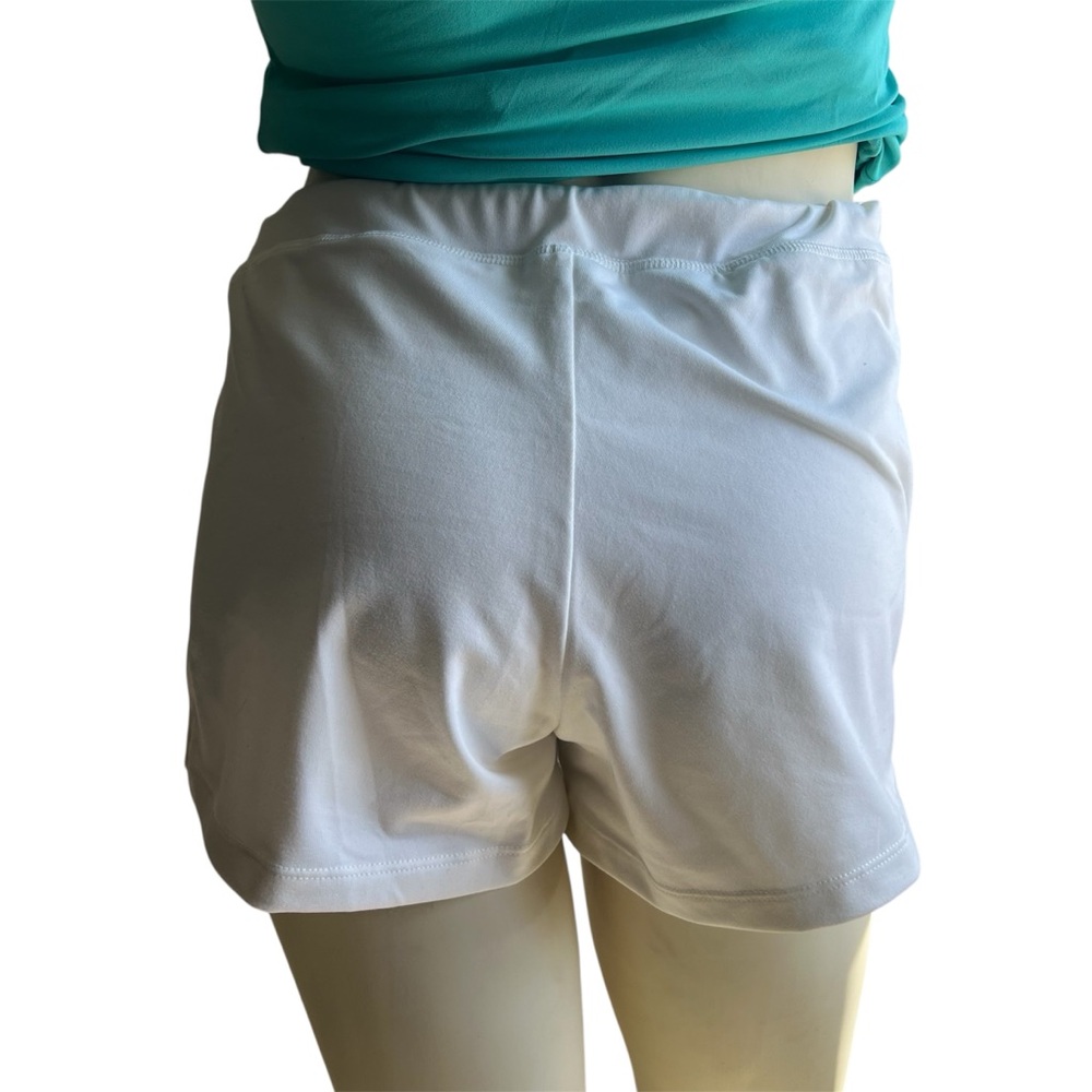Avia Womens Small White Running Shorts With Compression Shorts Liner